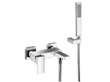 VITA DUE 35002 - Wall-mounted bathtub mixer with hand shower by Rubinetterie Frattini - view 2